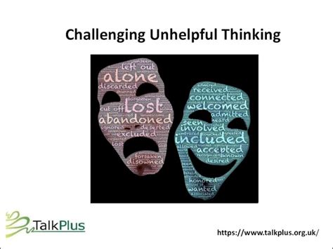 Pdf Challenging Unhelpful Thinking Talkplus · Unhelpful Thoughts