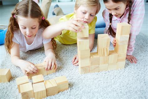 Kid Playing With Blocks