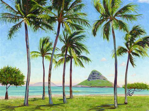 Chinamans Hat Oahu Painting By Steve Simon Fine Art America
