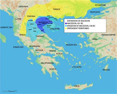 Expansion Of Macedonia The Original Area Of Macedonia Is Now Greece