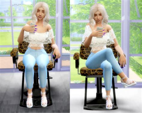 Sims 4 Ccs The Best Seated Pose Override By Lynxsimz