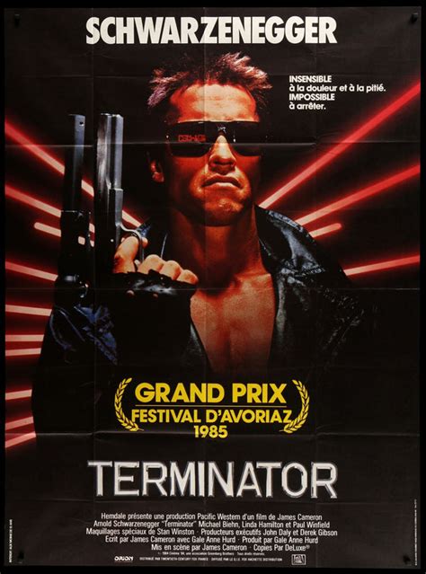 The Terminator 1984 Original French Grande Movie Poster Original