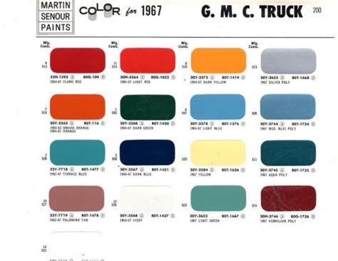 Find 1964 1965 1966 1967 Gmc Trucks Van Pickup 64 67 Paint Chips
