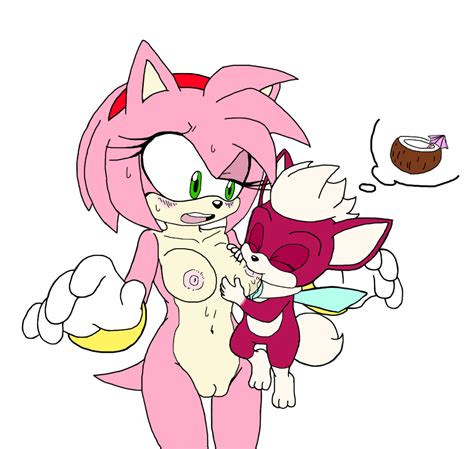 Rule 34 Amy Rose Breast Sucking Breastfeeding Chip Sonic Coconut