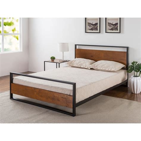 Check spelling or type a new query. Zinus Suzanne Metal and Pine Wood Platform Bed Frame with ...