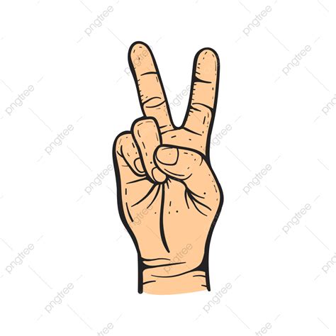 Peace Sign Hand Vector Png Images Peace Hand Peace Hand Peace Day