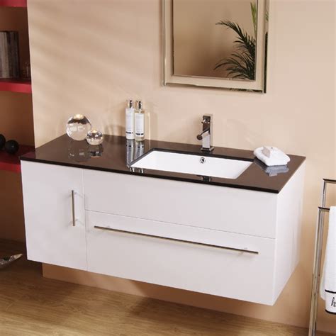 Vanity units for bathrooms are supposed to look good and help with the aesthetics of the bathroom, but they also play an important functional role, so you'll also have to consider whether there's enough extra space around or above for bathroom mirrors and so on. Eden 120 Wall Mounted Vanity Unit