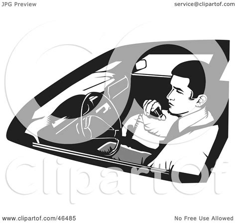 Royalty Free Rf Clipart Illustration Of A Black And White Undercover