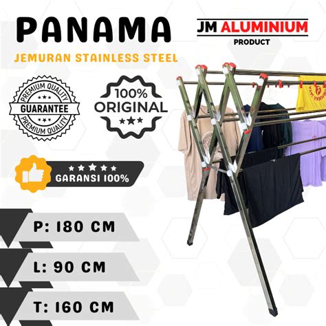Jual Jemuran Stainless Steel JUMBO SUPER Panama 1 8 M 180 CM