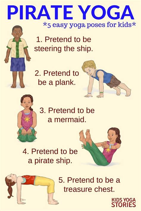 5 Pirate Yoga Poses For Kids 5 Pirate Books For Kids Kids Yoga