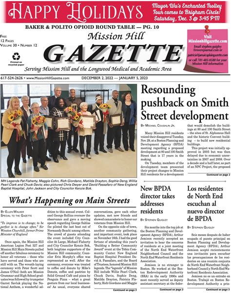Obituaries | Mission Hill Gazette