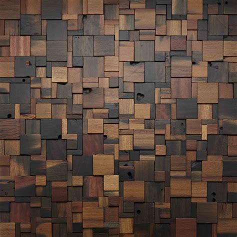 Stacked Square Wood Wall Design Woodwall Walldesign Paredes в 2019