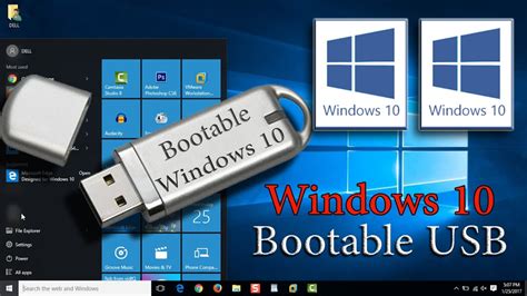 Bootable Windows 10 Usb Flash Disk How To Create Windows 10 Bootable