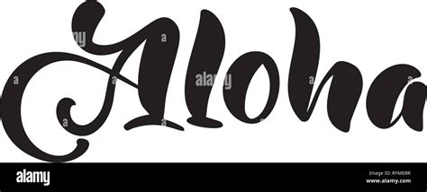 Aloha hawaii lettering typography t shirt Fotos und Bildmaterial in hoher Auflösung Alamy