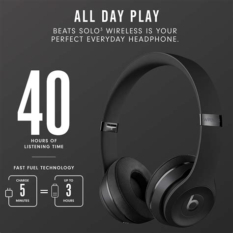 Beats Solo3 Wireless On Ear Headphones Apple W1 Headphone Chip Class