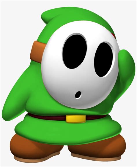 Acl Mk8 Green Shy Guy Green Shy Guy Mario Png Image Transparent Png