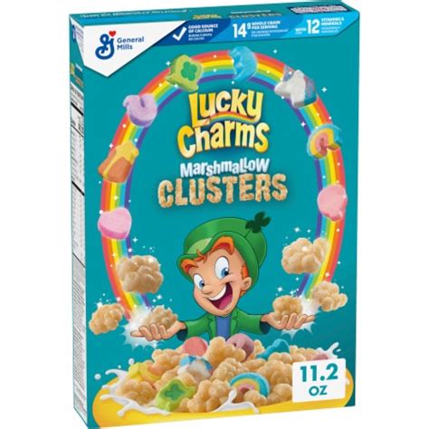 General Mills Lucky Charms Marshmallow Clusters Cereal 112 Oz King