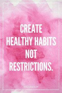 healthy habits | A Hint of Life