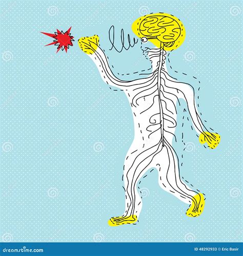Static Electricity Shock Stock Vector Illustration Of Person 48292933