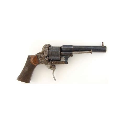 E Lefaucheux Pinfire Revolver Also Marked V Collette Liege 3 ½