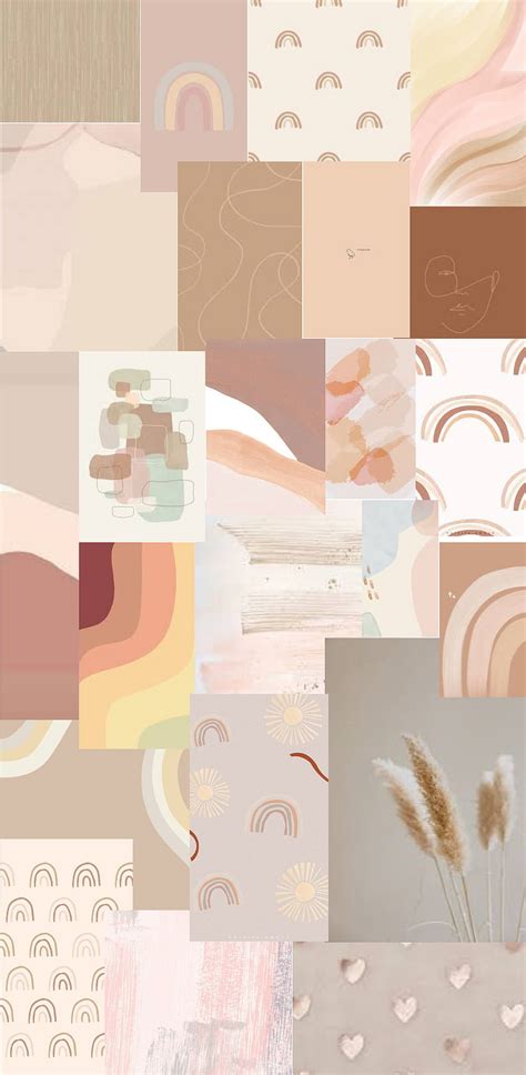 3840x2160px 4k Free Download Aesthetic Neutral Collage For Iphone