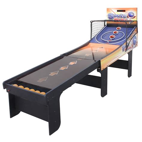 The Classic Retractable Bowling Arcade Game Hammacher Schlemmer