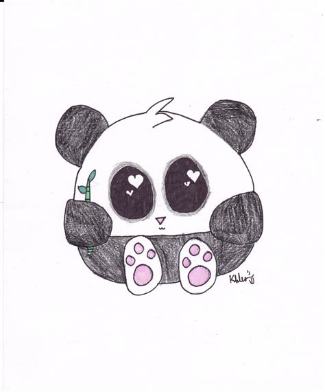 Chibi Cute Drawings Of Pandas An Example Of Drawing Panda For A Child