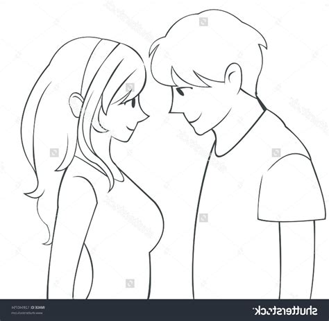 Ideas Simple Cute Couple Drawings Easy Land To Fpr