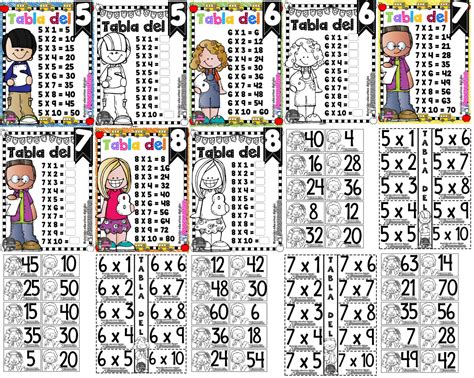 Fichas Para Trabajar Las Tablas De Multiplicar Imagenes