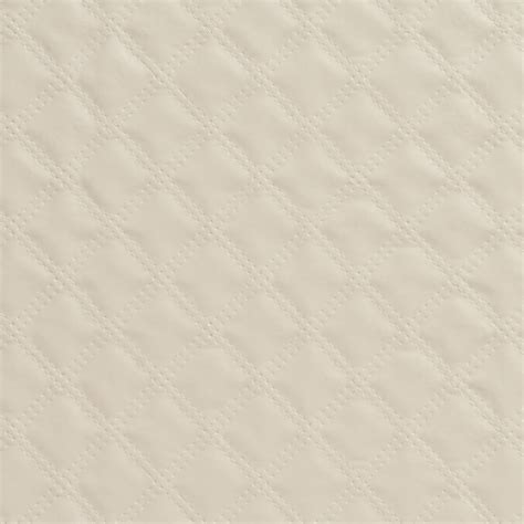 Cream Beige Tufted Squares Stitch Texture Decorative Vinyl Upholstery