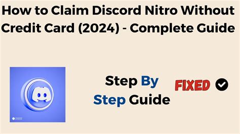 How To Claim Discord Nitro Without Credit Card 2024 Complete Guide