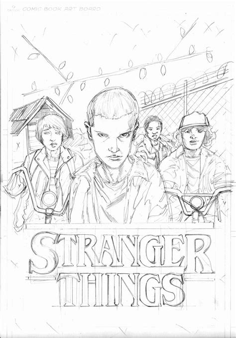 Stranger Things Printable Coloring Pages Customize And Print