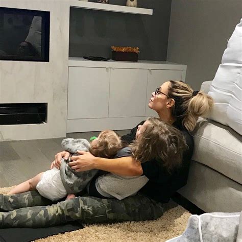 Patricia Fisico With Her Two Childrens Max And Madison Trish Stratus
