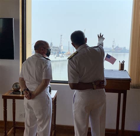 Cno Gilday Visits India Western Naval Command