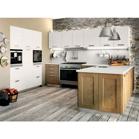 La déco cuisine blanche scandinave se caractérise par des lignes simples et, la plus part du temps, droites. Cuisine chene moderne et rustique avec laque et chene ...