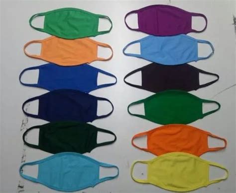 Number Of Layers 2 Layer Kids Cotton Plain Face Mask At Rs 5piece In