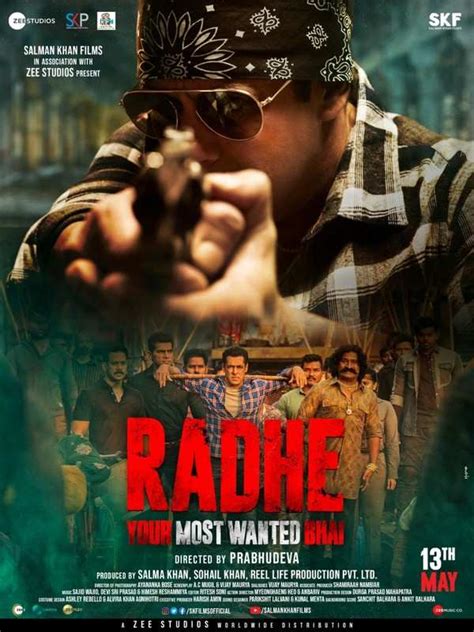 Salman Khans Radhe Movie Poster Radhe Your Most Wanted Bhai
