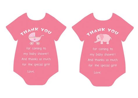 20 Baby Shower Thank You Cards Printable Psd Ai Word