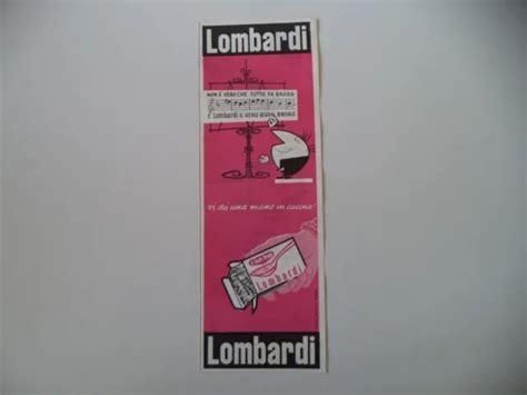 Advertising PubblicitÀ 1960 Buon Brodo Lombardi Eur 600 Picclick Fr