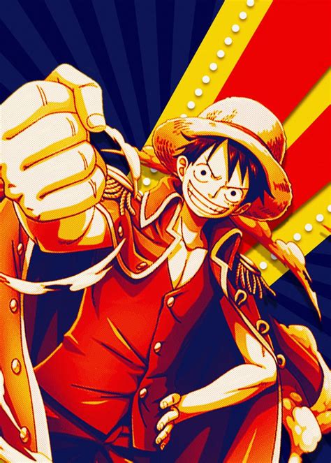 Monkey D Luffy Poster By Lost Boys Dsgn Displate In 2022 Monkey D