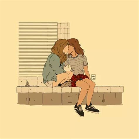 pin de alejandra ramirez en indie arte lésbico bocetos de personajes parejas lesbianas