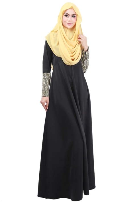 Fashion Abayas Muslim Dress Long Sleeve Islamic Clothing For Women