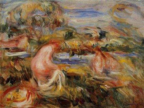 Two Bathers In A Landscape 1919 Pierre Auguste Renoir