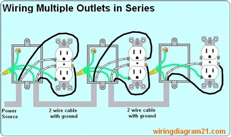 How To Wire Multiple Outlet In Serie Lectrical Wiring