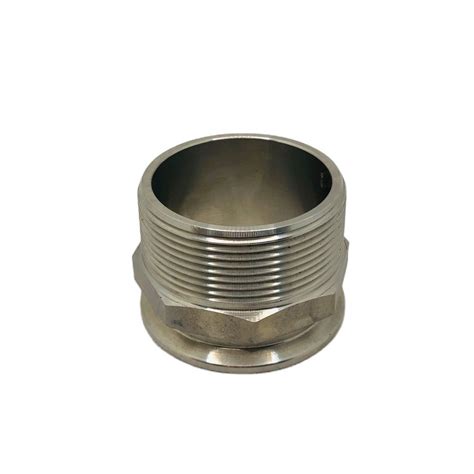 Dn Bspt Male To Tri Clamp Sanitary Adapter Stainless Steel