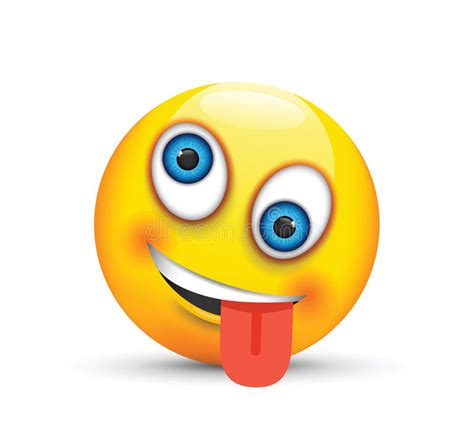 Crazy Emoji Stock Vector Illustration Of Cartoon Expression 79303697