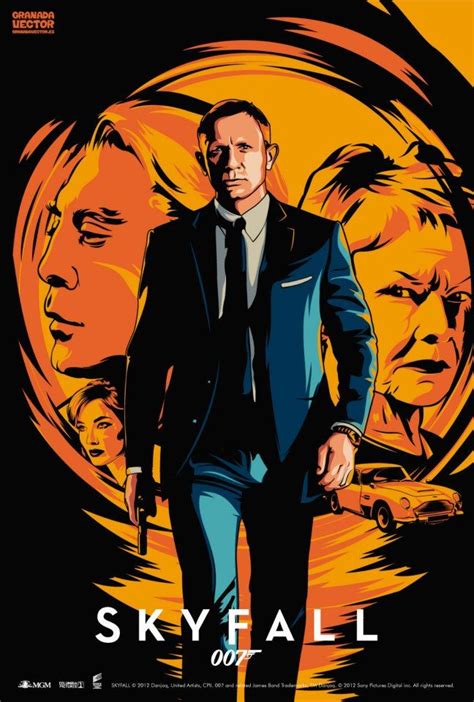 Illustrated 007 The Art Of James Bond Title Skyfall James Bond