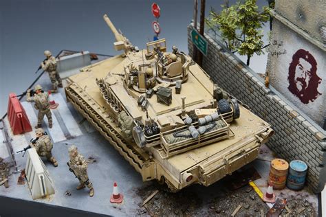 M1a2 Abrams Tusk Ii 135 Scale Model Diorama Military Diorama