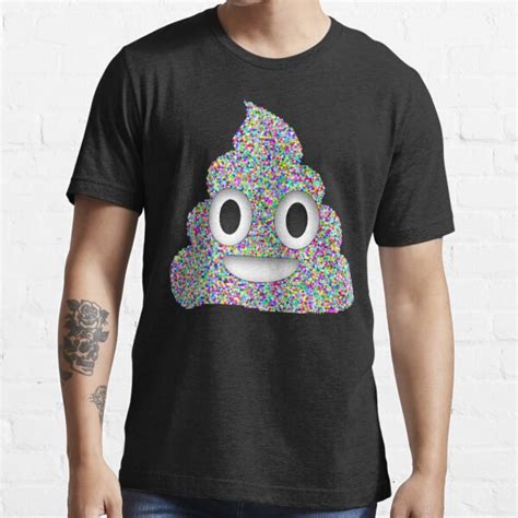 Poop Emoji Pile Of Poo Emoticon Triangles Rainbow T Shirt For Sale