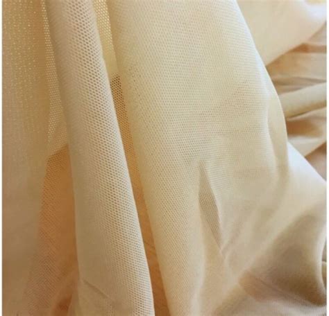 Nude Stretch Power Mesh Fabric By The Yard Nude Power Mesh Etsy